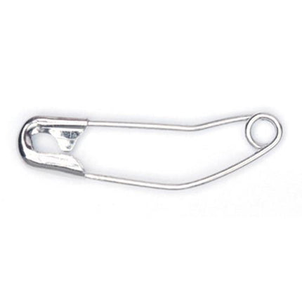 Curved Safety Pins Great for Quilting Nickel Plated High Carbon - 37mm - ThreadandTrimmings