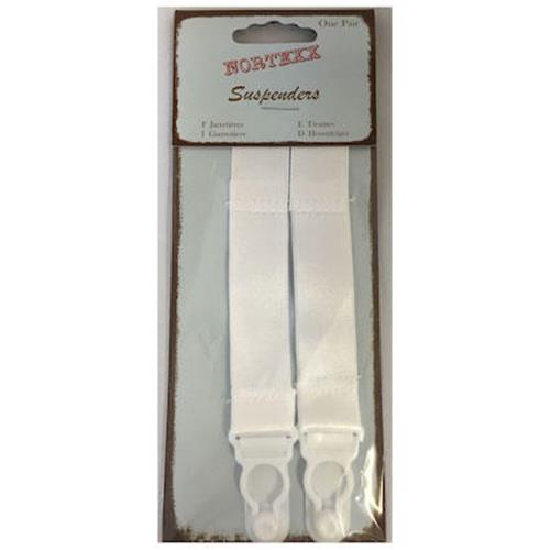 Sew On Suspenders in Black or White Price for a Pair 19mm NSS6