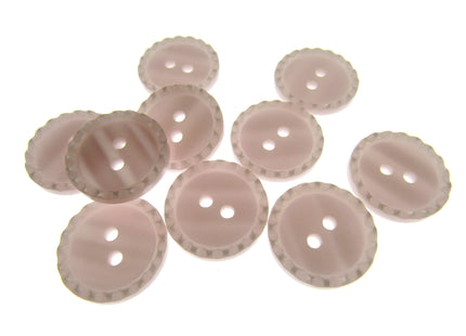 Round Two Tone Shimmer Bead Edge Buttons -- Choice of 9 Bright Colours 3 Sizes - ThreadandTrimmings