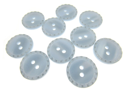 Round Two Tone Shimmer Bead Edge Buttons -- Choice of 9 Bright Colours 3 Sizes - ThreadandTrimmings