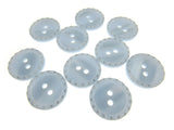 Round Two Tone Shimmer Bead Edge Buttons -- Choice of 9 Bright Colours 3 Sizes