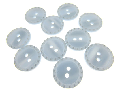 Round Two Tone Shimmer Bead Edge Buttons -- Choice of 9 Bright Colours 3 Sizes - ThreadandTrimmings
