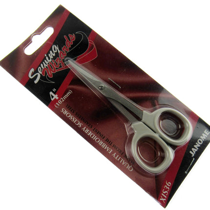 Embroidery Scissors by Janome - Standard & Fine Point - 4" or 4 1/2"