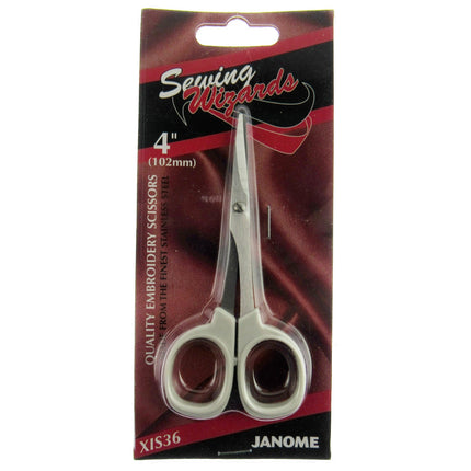 Embroidery Scissors by Janome - Standard & Fine Point - 4" or 4 1/2"