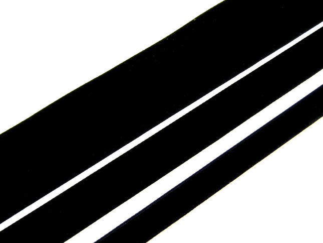 Black Velvet Ribbon Available in 3 Widths Price per meter 9 16 22mm - ThreadandTrimmings