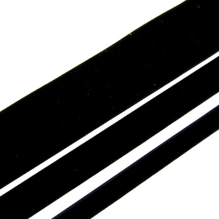 Black Velvet Ribbon Available in 3 Widths Price per meter 9 16 22mm - ThreadandTrimmings