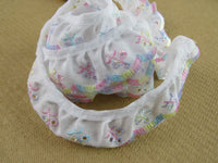 Frilly Gathered Multi Colour Broderie Anglaise - 35mm - Cotton Lace - 210071FM