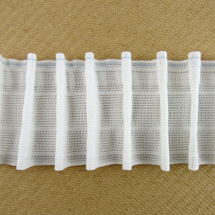 Curtain Pencil Pleat Tape with Touch and Close - 70mm Wide - Pocket Line - Picca