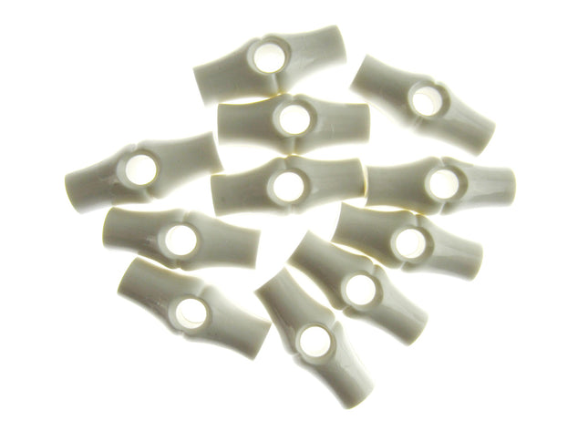 Baby Toggle Buttons 25mm 1 Inch Plastic Bamboo Design Choice of Colours & Qty - ThreadandTrimmings