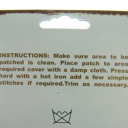 Iron On Denim Patches x 2 - (1 pair)  - 13cm x 10cm - Black, Light or Dark Denim - ThreadandTrimmings