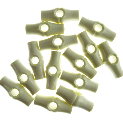 Baby Toggle Buttons 25mm 1 Inch Plastic Bamboo Design Choice of Colours & Qty - ThreadandTrimmings
