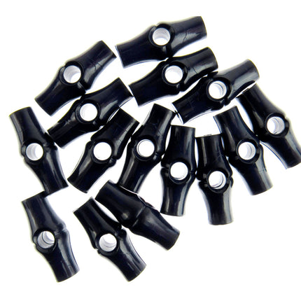 Baby Toggle Buttons 25mm 1 Inch Plastic Bamboo Design Choice of Colours & Qty - ThreadandTrimmings