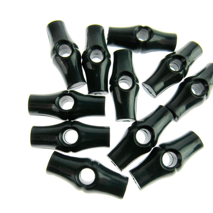 Baby Toggle Buttons 25mm 1 Inch Plastic Bamboo Design Choice of Colours & Qty - ThreadandTrimmings