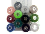 Pack of 12 x 15k Plastic Bobbins with 120's Polyester Thread