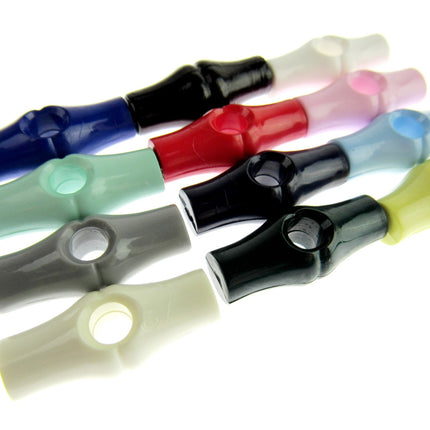 Baby Toggle Buttons 25mm 1 Inch Plastic Bamboo Design Choice of Colours & Qty - ThreadandTrimmings