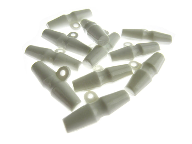 Duffle Coat Toggle Barrel Buttons with Shank 32mm Plastic Choose Col & Qty CT153 - ThreadandTrimmings