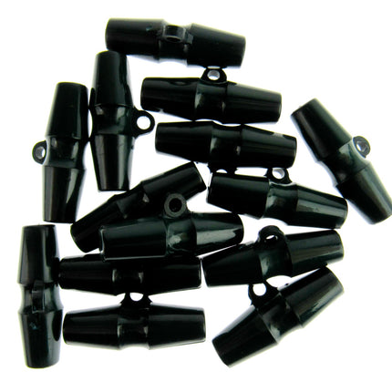 Duffle Coat Toggle Barrel Buttons with Shank 32mm Plastic Choose Col & Qty CT153 - ThreadandTrimmings