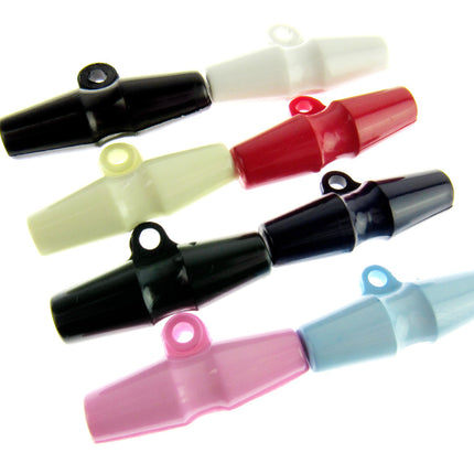 Duffle Coat Toggle Barrel Buttons with Shank 32mm Plastic Choose Col & Qty CT153 - ThreadandTrimmings