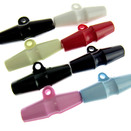 Duffle Coat Toggle Barrel Buttons with Shank 32mm Plastic Choose Col & Qty CT153 - ThreadandTrimmings