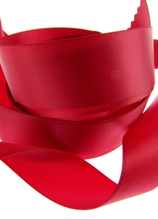 Double Sided Satin Ribbon with a Woven Edge - 25mm (1") - Quality Ribbon - ThreadandTrimmings