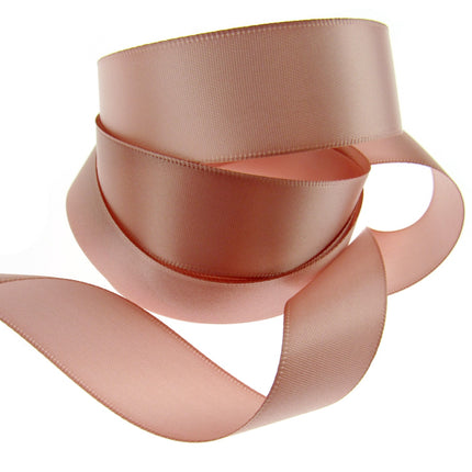 Double Sided Satin Ribbon with a Woven Edge - 25mm (1") - Quality Ribbon - ThreadandTrimmings