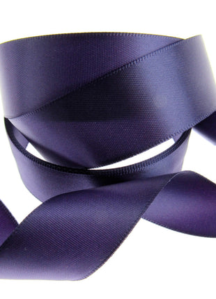 Double Sided Satin Ribbon with a Woven Edge - 25mm (1") - Quality Ribbon - ThreadandTrimmings