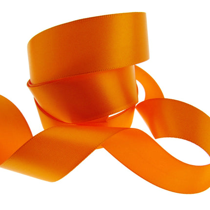 Double Sided Satin Ribbon with a Woven Edge - 25mm (1") - Quality Ribbon - ThreadandTrimmings