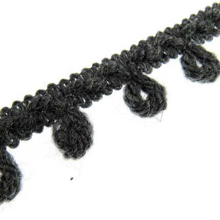 Woolen Braided Fringe Trimmings - Natural Colour Mix - 25mm - Trim By The Meter