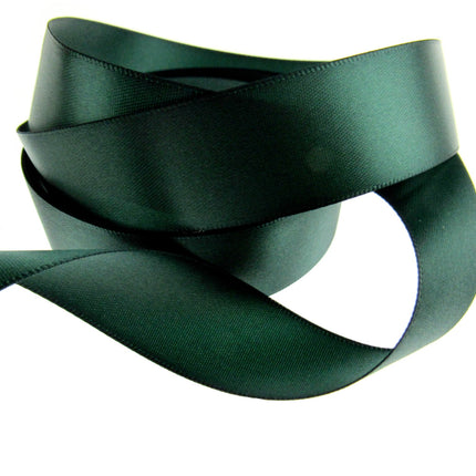 Double Sided Satin Ribbon with a Woven Edge - 25mm (1") - Quality Ribbon - ThreadandTrimmings