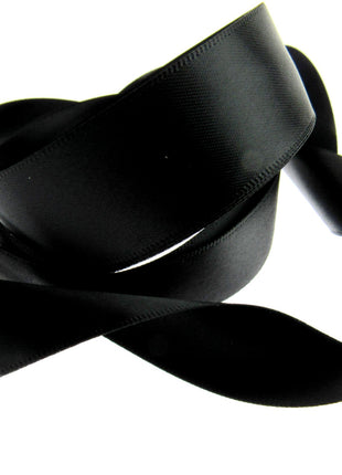 Double Sided Satin Ribbon with a Woven Edge - 25mm (1") - Quality Ribbon - ThreadandTrimmings