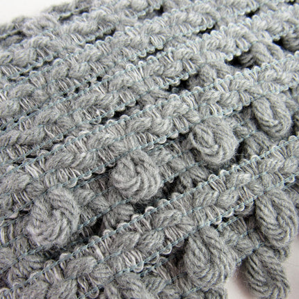 Woolen Braided Fringe Trimmings - Natural Colour Mix - 25mm - Trim By The Meter