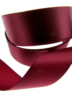 Double Sided Satin Ribbon with a Woven Edge - 25mm (1") - Quality Ribbon - ThreadandTrimmings
