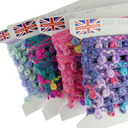 Woolen Unicorn Braided Trim - Truly Beautiful Colour Mix - 25mm - By The Meter