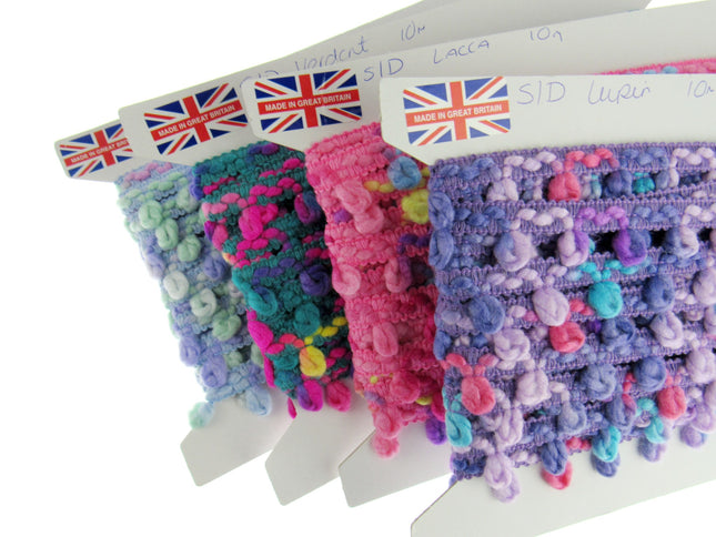 Woolen Unicorn Braided Trim - Truly Beautiful Colour Mix - 25mm - By The Meter