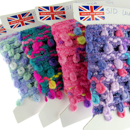 Woolen Unicorn Braided Trim - Truly Beautiful Colour Mix - 25mm - By The Meter