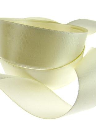Double Sided Satin Ribbon with a Woven Edge - 25mm (1") - Quality Ribbon - ThreadandTrimmings