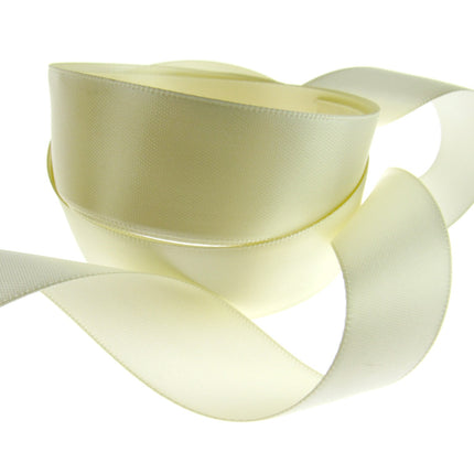 Double Sided Satin Ribbon with a Woven Edge - 25mm (1") - Quality Ribbon - ThreadandTrimmings