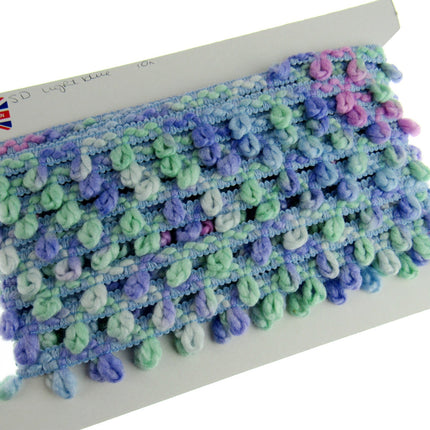 Woolen Unicorn Braided Trim - Truly Beautiful Colour Mix - 25mm - By The Meter