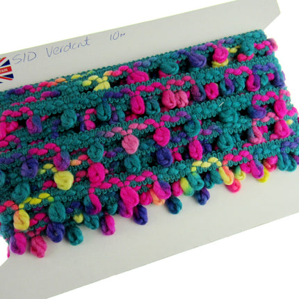 Woolen Unicorn Braided Trim - Truly Beautiful Colour Mix - 25mm - By The Meter