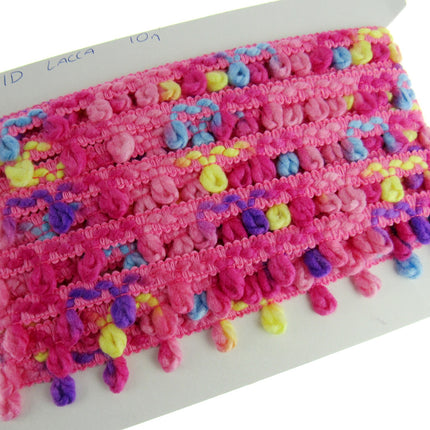 Woolen Unicorn Braided Trim - Truly Beautiful Colour Mix - 25mm - By The Meter