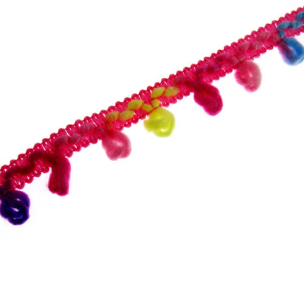 Woolen Unicorn Braided Trim - Truly Beautiful Colour Mix - 25mm - By The Meter