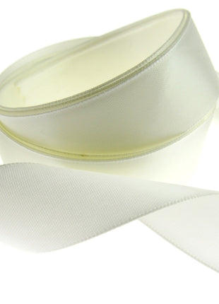Double Sided Satin Ribbon with a Woven Edge - 25mm (1") - Quality Ribbon - ThreadandTrimmings