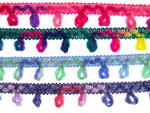 Woolen Unicorn Braided Trim - Truly Beautiful Colour Mix - 25mm - By The Meter
