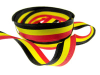 Black, Red, Yellow Striped Ribbon - German or Belgium Colours