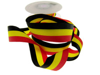 Black, Red, Yellow Striped Ribbon - German or Belgium Colours