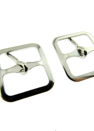 Pair of Silver Shoe or Kilt Buckles 16mm or 19mm - Pick Size & Quantity CX73