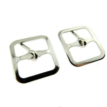 Pair of Silver Shoe or Kilt Buckles 16mm or 19mm - Pick Size & Quantity CX73