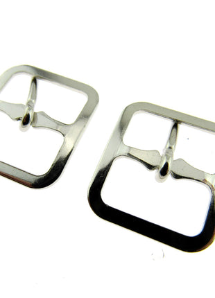 Pair of Silver Shoe or Kilt Buckles 16mm or 19mm - Pick Size & Quantity CX73