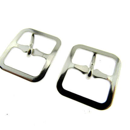 Pair of Silver Shoe or Kilt Buckles 16mm or 19mm - Pick Size & Quantity CX73
