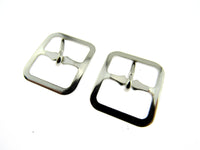 Silver Shoe or Kilt Buckles - Size 16mm or 19mm - Pick your Size & Quantity CX73